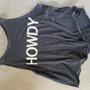 Wildfox Black 'Howdy' Tank Top
